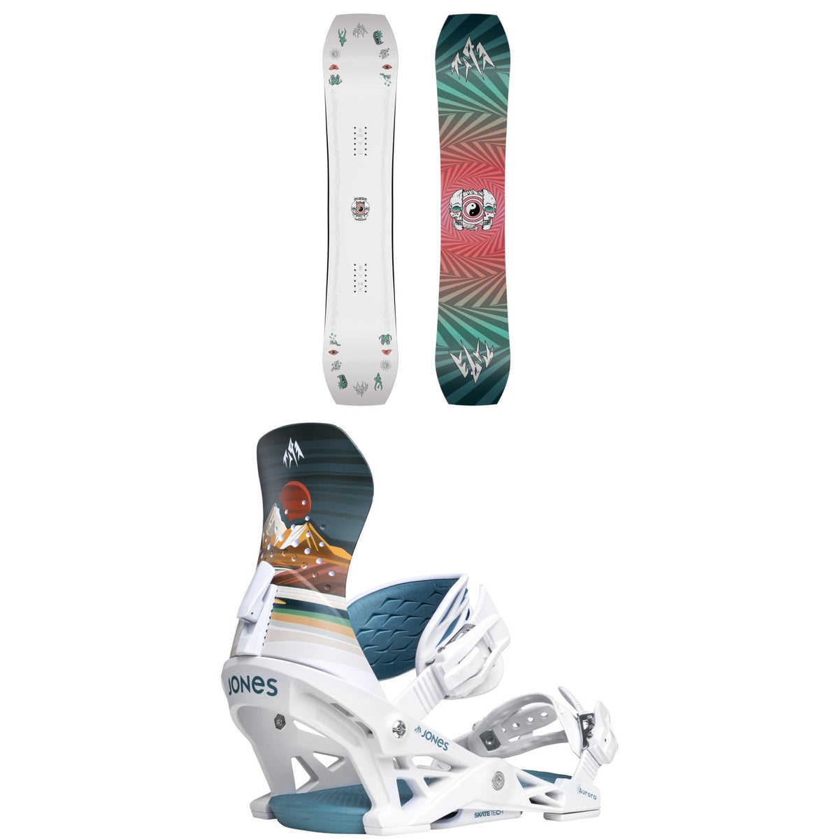 Jones Tweaker Snowboard + Aurora Snowboard Bindings - Women's 2026