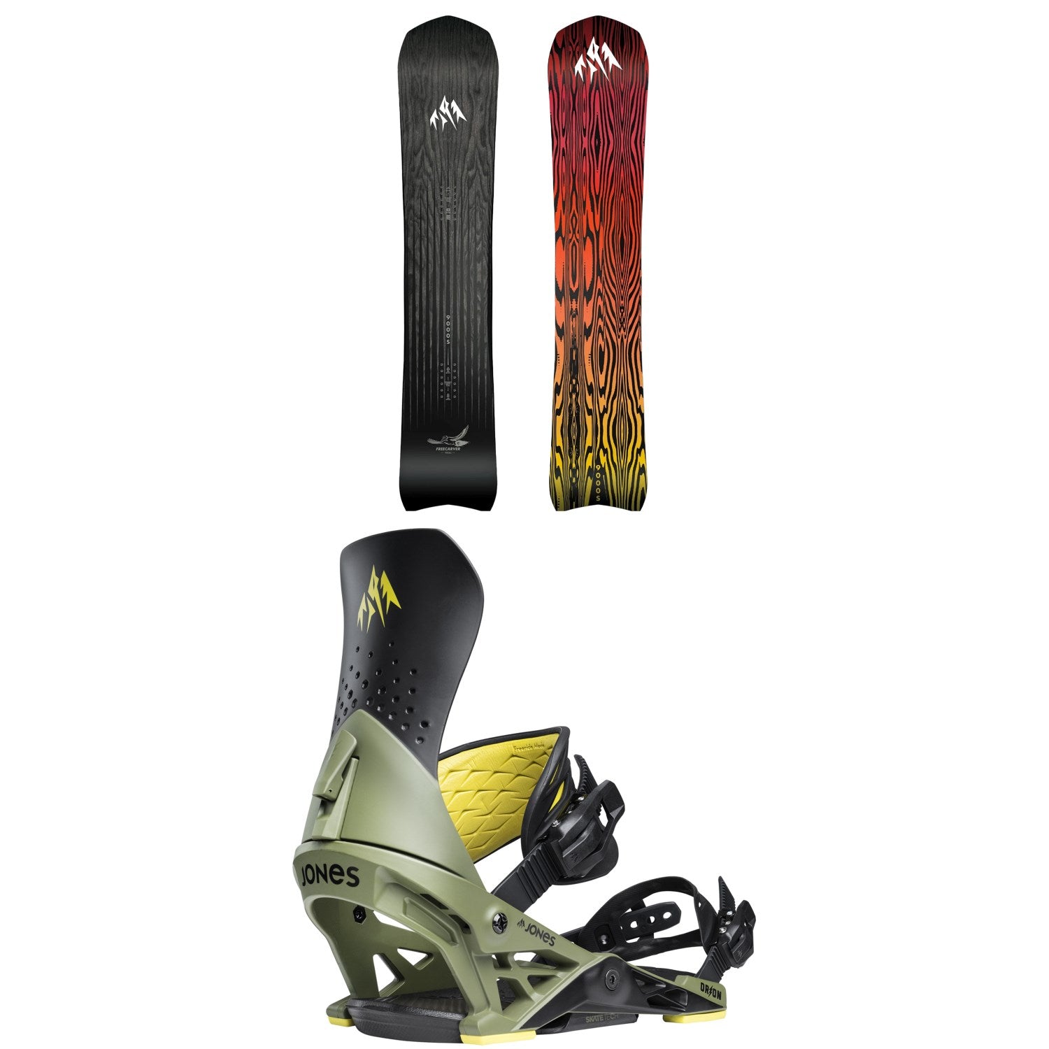 Jones Freecarver 9000S Snowboard + Orion Snowboard Bindings 2026 – evo