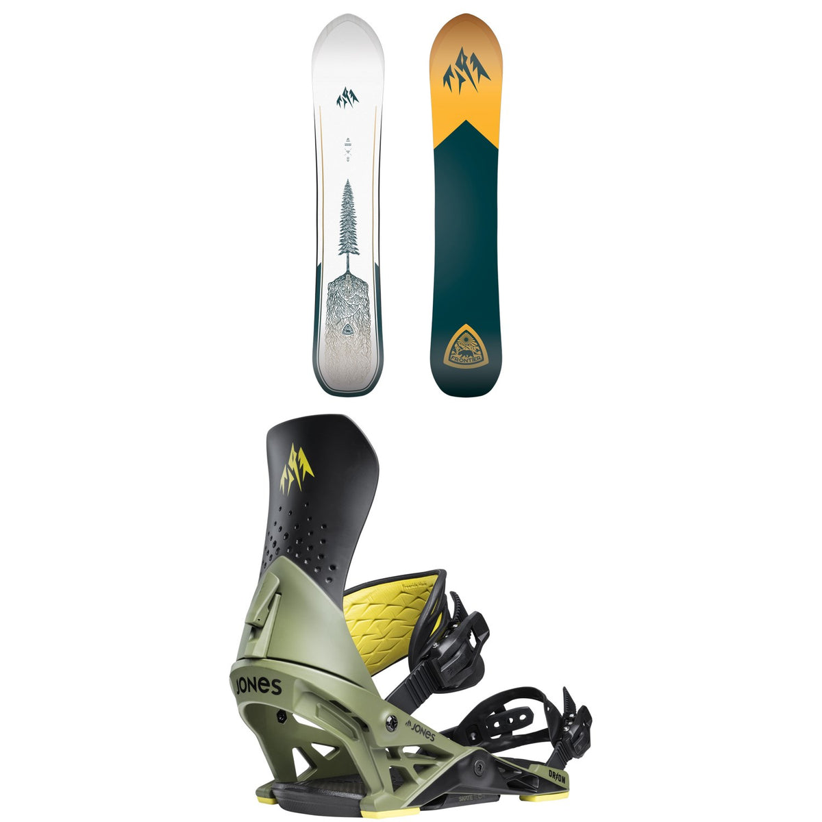 Jones Frontier 2.0 Snowboard + Orion Snowboard Bindings 2026