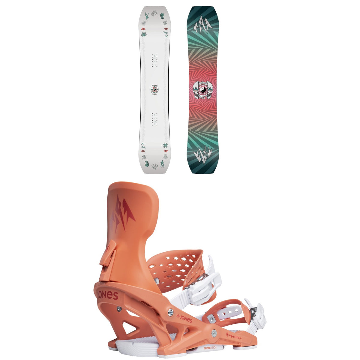 Jones Tweaker Snowboard + Equinox Snowboard Bindings - Women's 2026