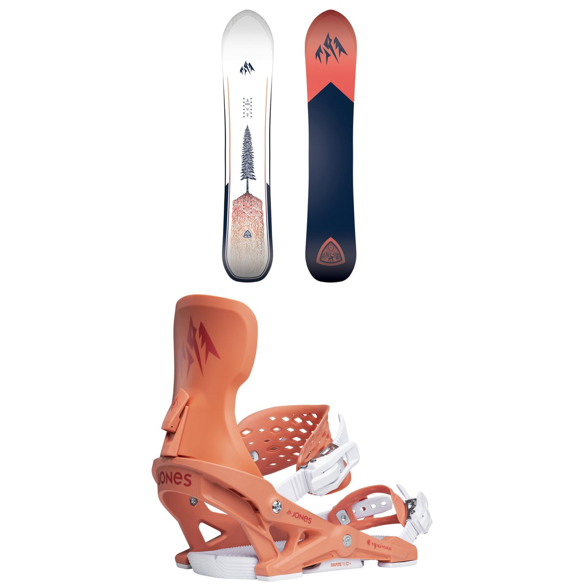 Jones Dream Weaver 2.0 Snowboard + Equinox Snowboard Bindings - Women's 2026