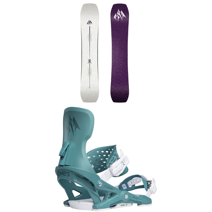 Jones Airheart 2.0 Snowboard + Equinox Snowboard Bindings - Women's 2026