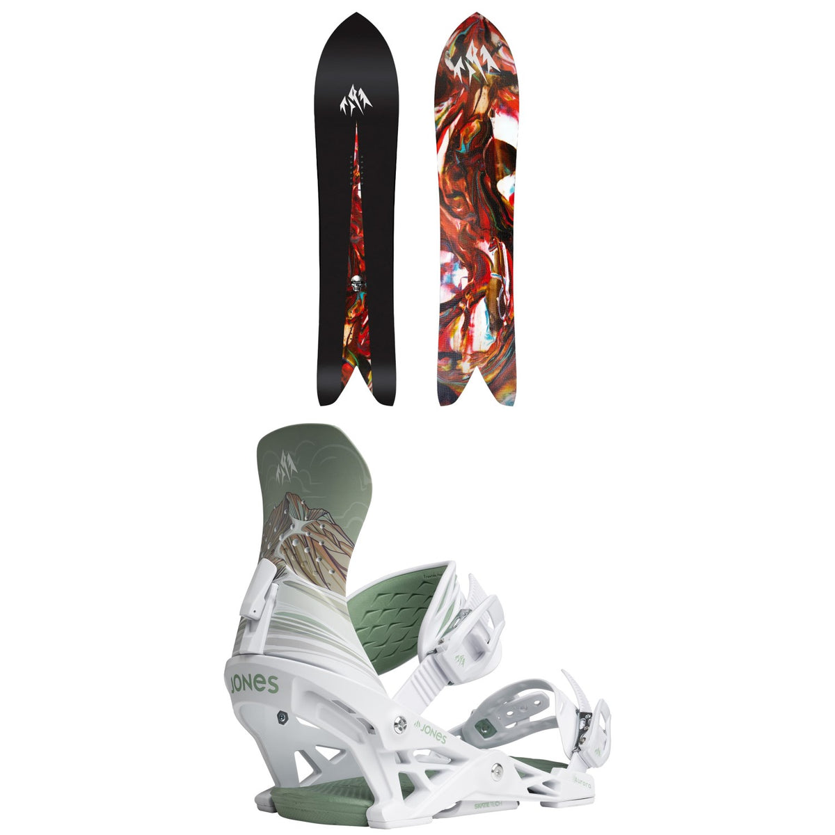 Jones Storm Chaser Snowboard + Aurora Snowboard Bindings - Women's 2025