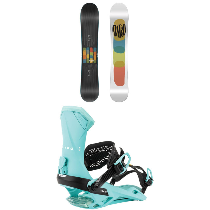 Nitro Phase Snowboard + Team Snowboard Bindings 2026