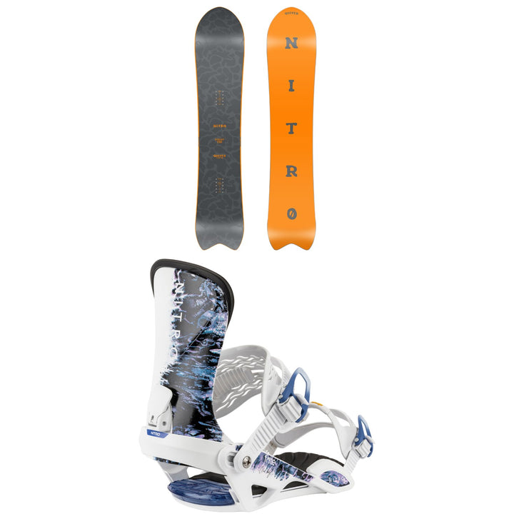 Nitro Dinghy Snowboard + Fate Snowboard Bindings - Women's 2026