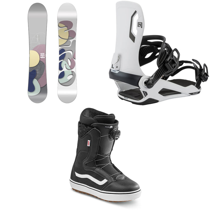 Nitro Nova Snowboard + Talent Snowboard Bindings + Vans Encore OG Snowboard Boots - Women's 2026