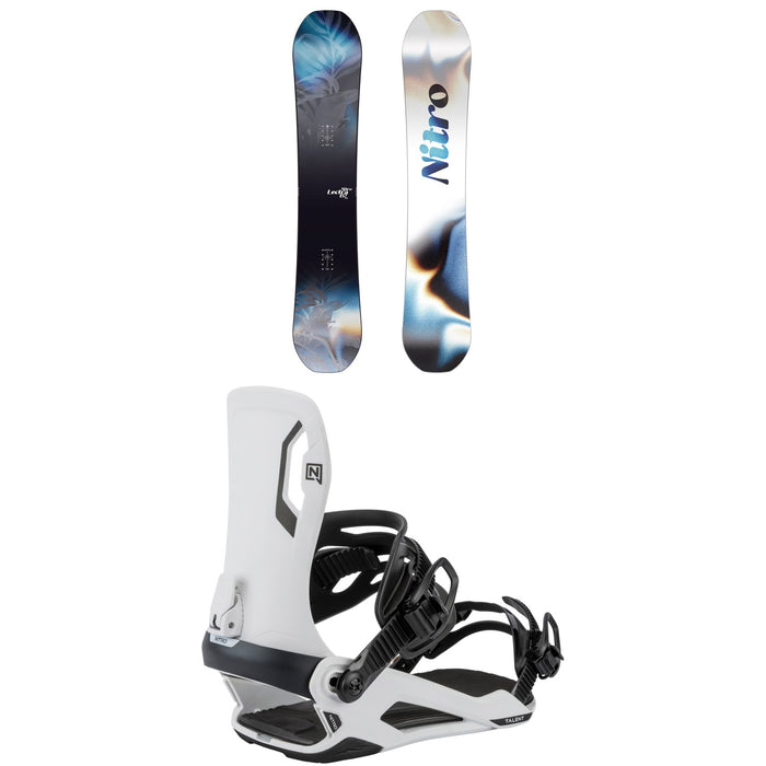 Nitro Lectra Leaf Cam-Out Snowboard + Talent Snowboard Bindings - Women's 2026