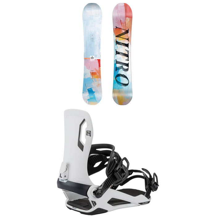 Nitro Lectra Abstract Snowboard + Talent Snowboard Bindings - Women's 2026