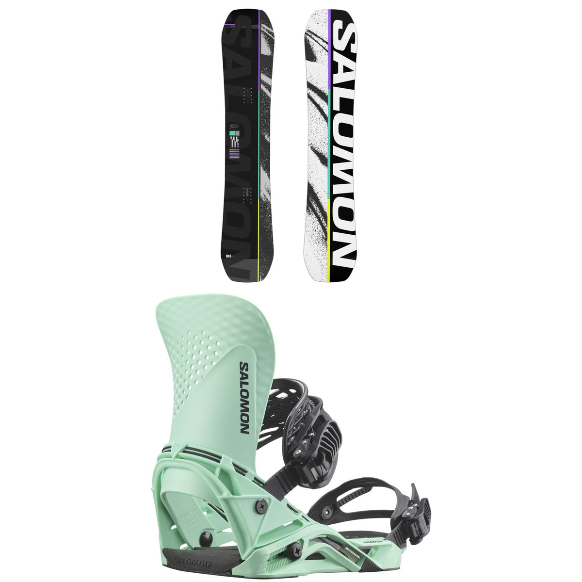 Salomon Huck Knife Pro Snowboard + Hologram Snowboard Bindings 2026