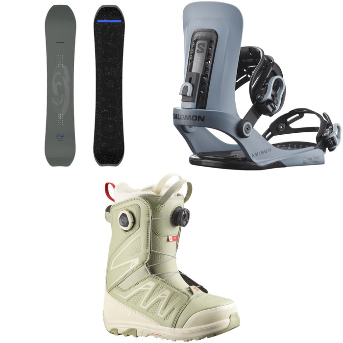 Salomon Highpath Snowboard + EDB Prime Snowboard Bindings + Ivy BOA SJ Snowboard Boots - Women's 2026