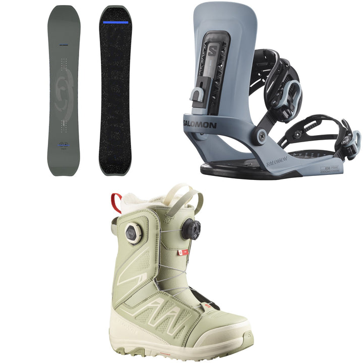 Salomon Highpath Snowboard + EDB Prime Snowboard Bindings + Ivy BOA SJ Snowboard Boots - Women's 2026