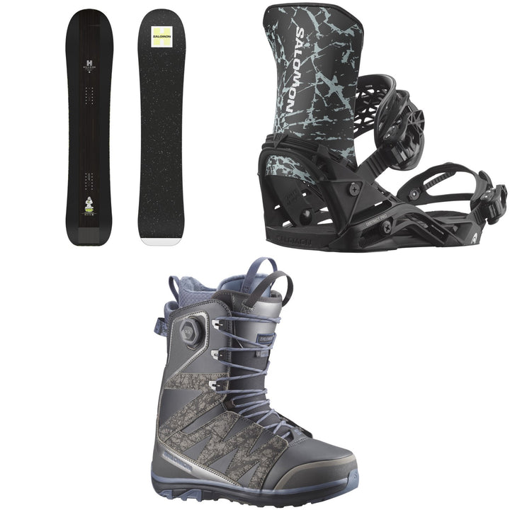 Salomon HPS - Goop Snowboard + District Pro Snowboard Bindings + X Approach Lace SJ Boa Snowboard Boots 2026