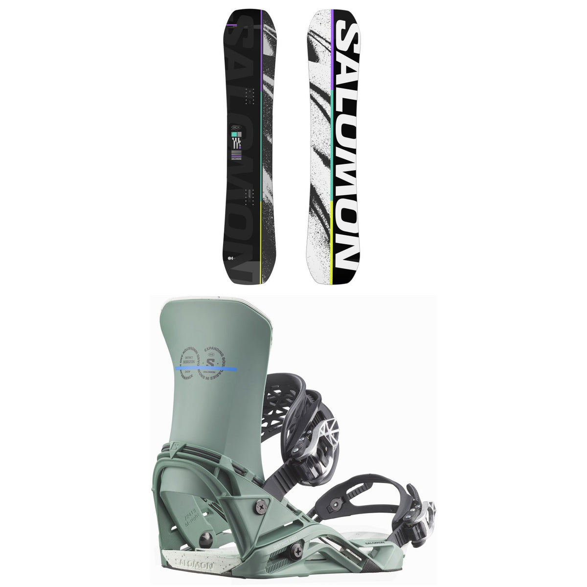 Salomon Huck Knife Pro Snowboard + District Pro Snowboard Bindings 2026