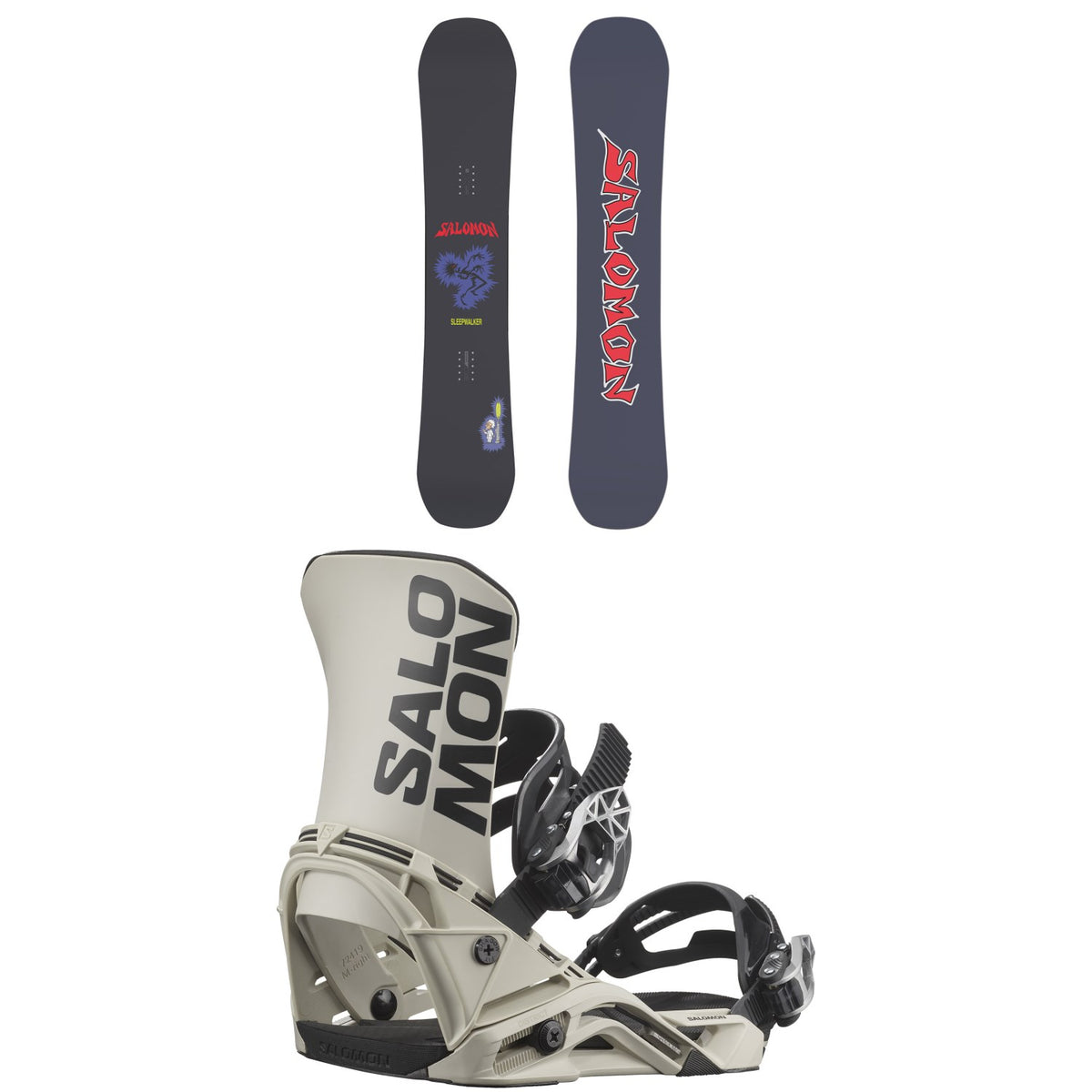 Salomon Sleepwalker Snowboard + District Snowboard Bindings 2026