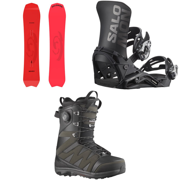 Salomon Dancehaul Snowboard + District Snowboard Bindings + X Approach Lace SJ Boa Snowboard Boots 2026