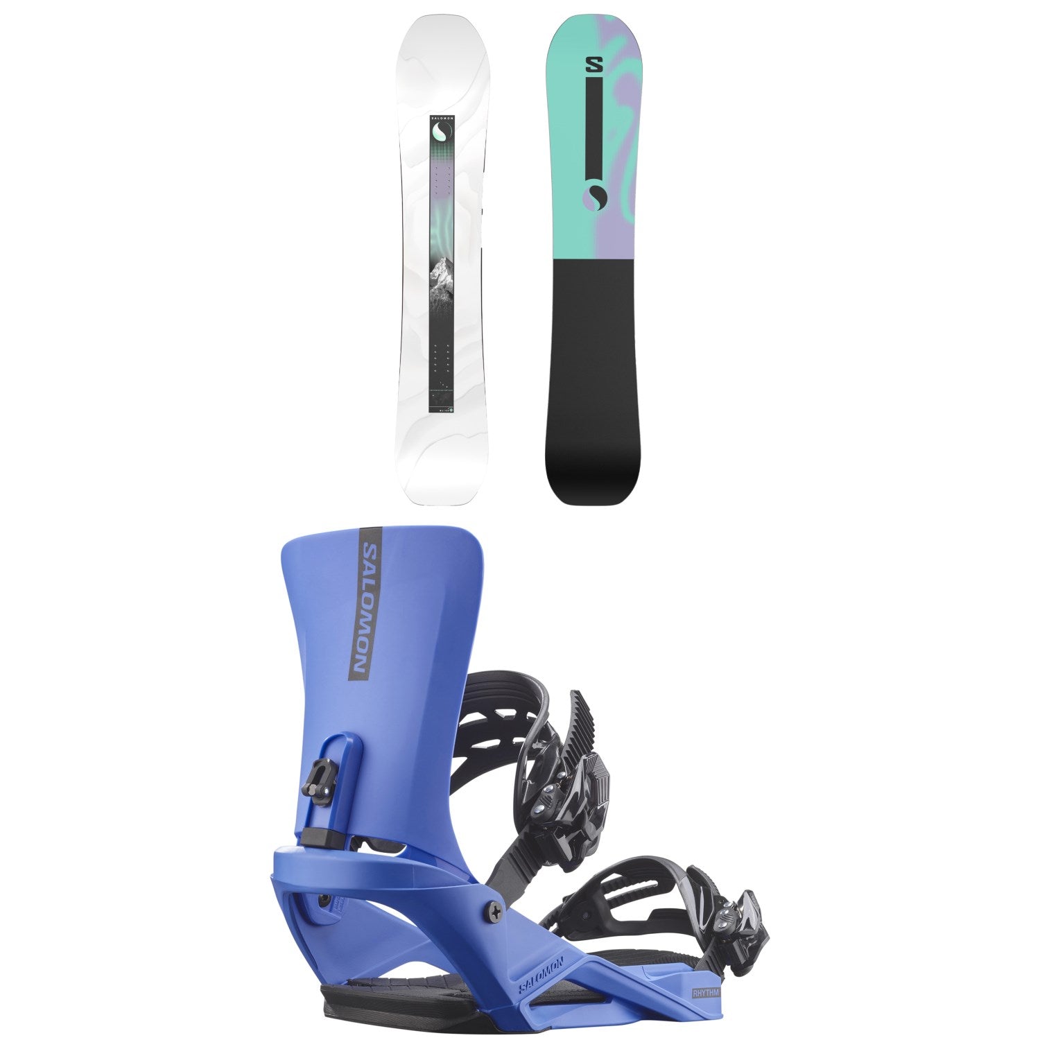Salomon Bliss X Snowboard + Rhythm Snowboard Bindings - Women's
