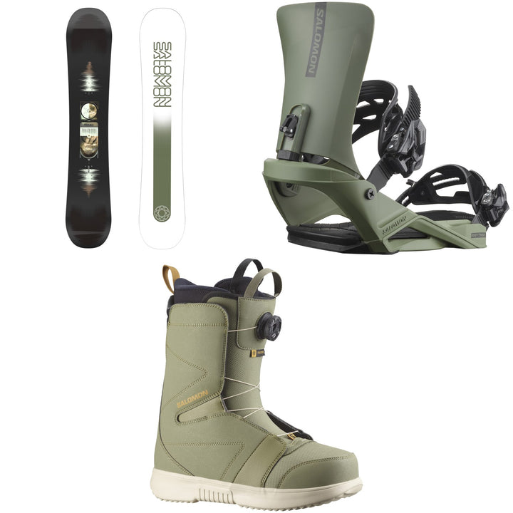 Salomon Pulse Snowboard + Rhythm Snowboard Bindings + Faction Boa Snowboard Boots 2026