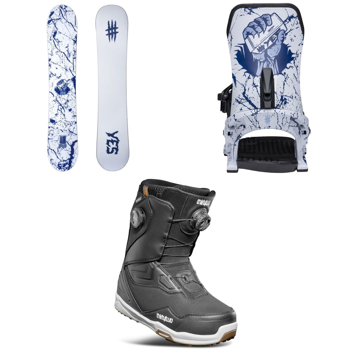 Yes. Airmaster XTRM Fridge 3D Snowboard + Airmaster Fridge Snowboard Bindings + thirtytwo TM-2 Double Boa Snowboard Boots 2026