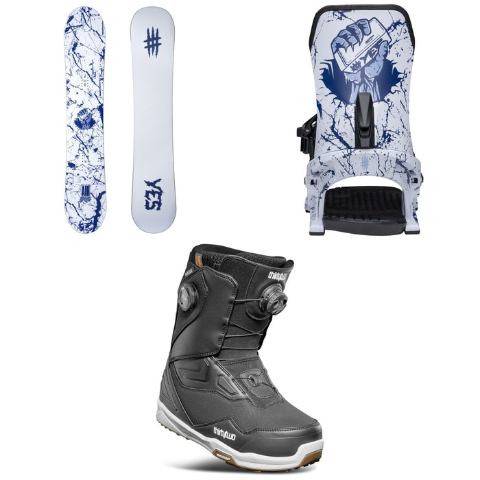 Yes. Airmaster XTRM Fridge 3D Snowboard + Airmaster Fridge Snowboard Bindings + thirtytwo TM-2 Double Boa Snowboard Boots 2026