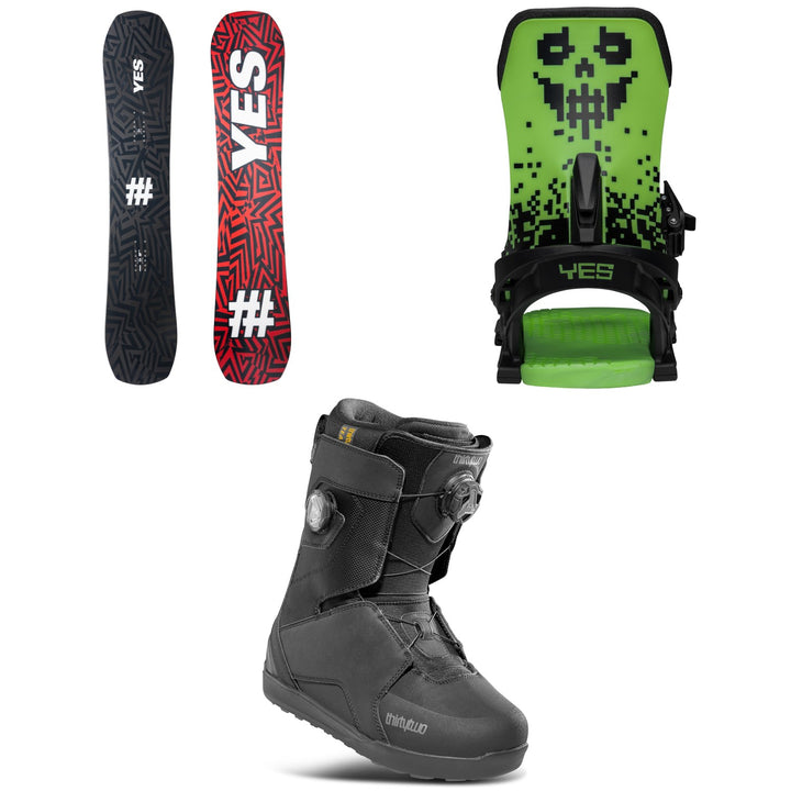 Yes. Standard Snowboard + Select Snowboard Bindings + thirtytwo Lashed Double Boa Snowboard Boots 2026