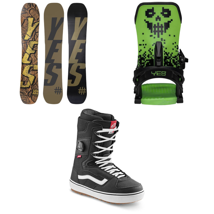 Yes. All-In Snowboard + Select Snowboard Bindings + Vans Invado OG Snowboard Boots 2026