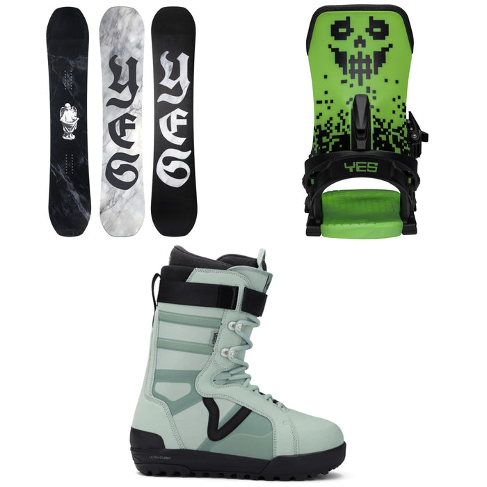 Yes. Cream Halldor 3D Snowboard + Select Snowboard Bindings + Vans Hi-Standard Pro Snowboard Boots 2026
