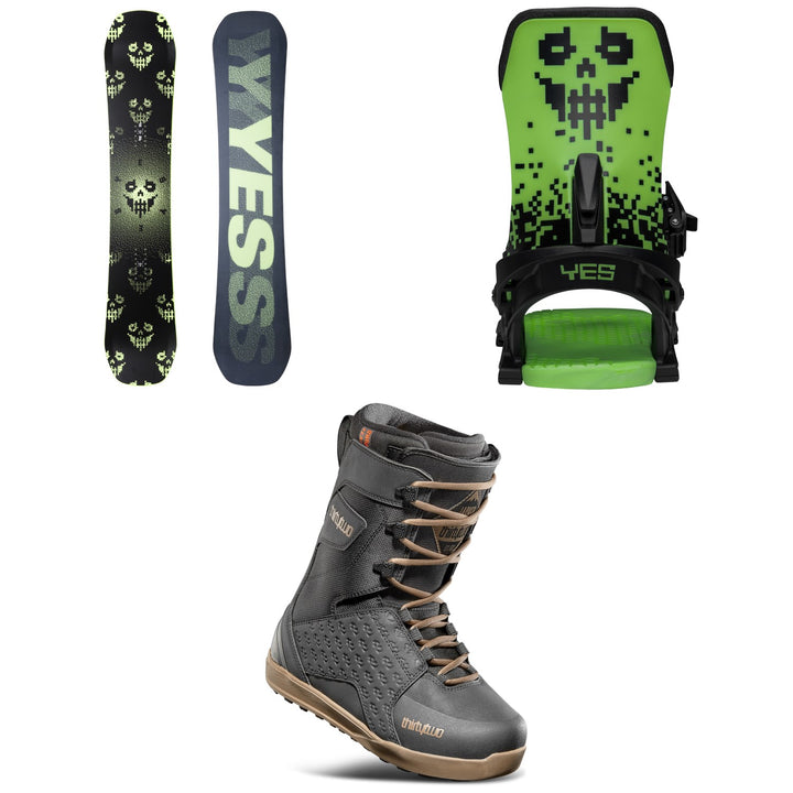 Yes. Shifter XTRM Eiki 3D Snowboard + Select Snowboard Bindings + thirtytwo Lashed Snowboard Boots 2026