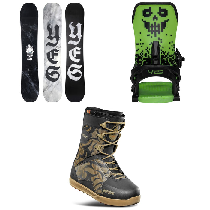 Yes. Cream Halldor 3D Snowboard + Select Snowboard Bindings + thirtytwo Lashed Snowboard Boots 2026