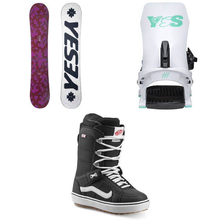 Yes. Frenzy Snowboard + Rebel Snowboard Bindings + Vans Hi Standard OG Snowboard Boots - Women's 2026
