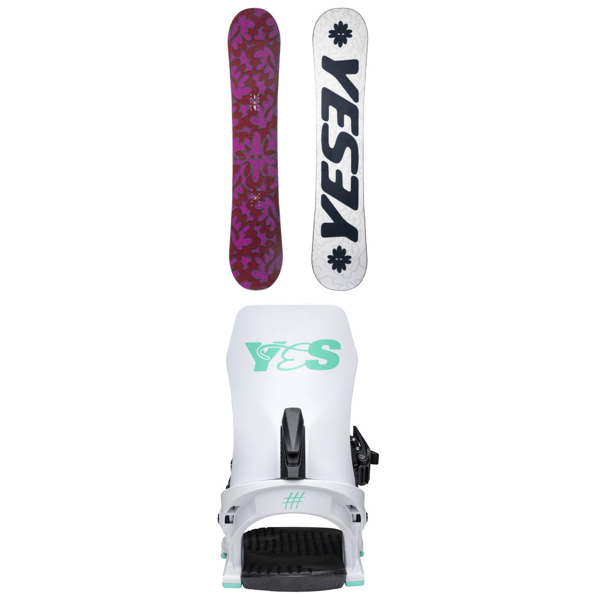 Yes. Frenzy Snowboard + Rebel Snowboard Bindings - Women's 2026