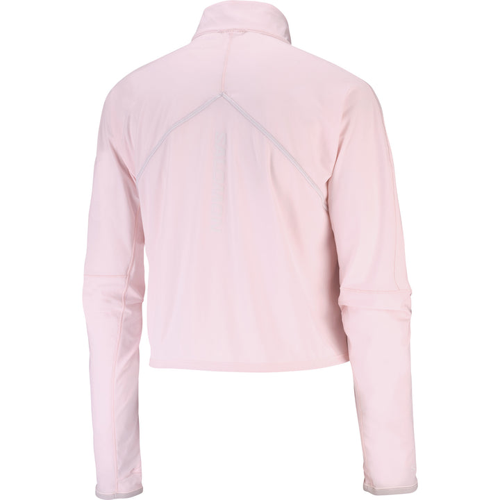 Salomon Sense Aero Hybrid Crop Pullover - Women's Icy Pink