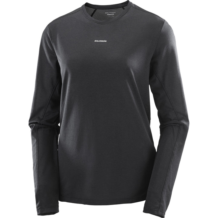 Salomon SHKout Core Long-Sleeve T-Shirt - Women's Deep Black