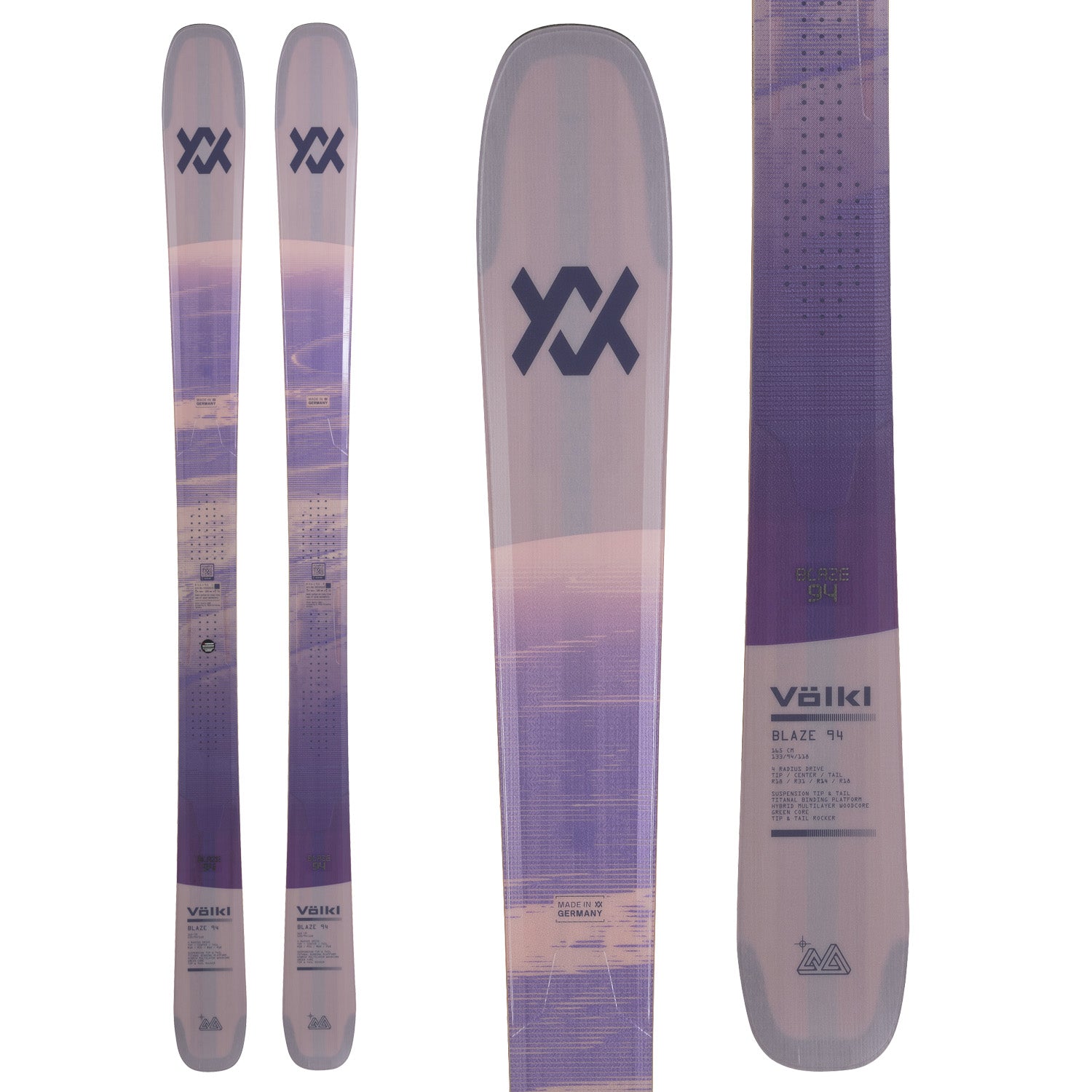 【美品】Völkl Blaze 94 172cm スキー板セット Völkl Blaze 94 Skis 2027 – evo