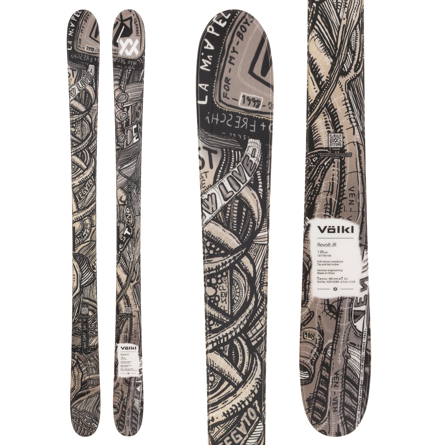 Völkl Revolt Jr Urban Skis + vMotion 7.0 Jr Bindings - Kids' 2027