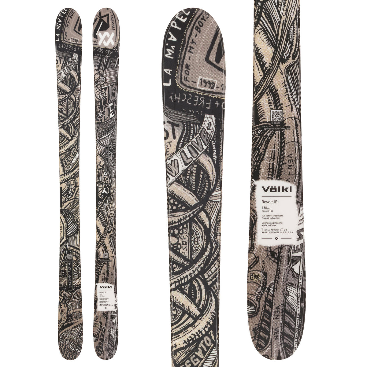 Völkl Revolt Jr Urban Skis + vMotion 7.0 Jr Bindings - Kids' 2027