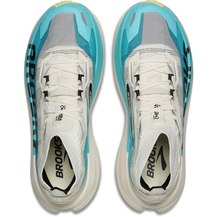 Brooks Cascadia Elite Shoes - Men's Star White/Bluefish/Black