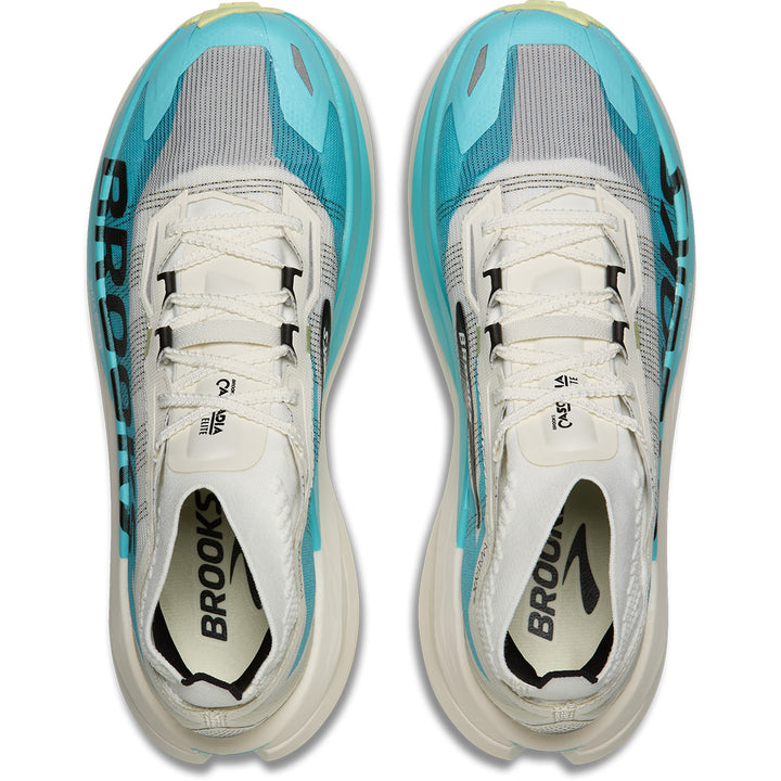 Brooks Cascadia Elite Shoes - Men's Star White/Bluefish/Black