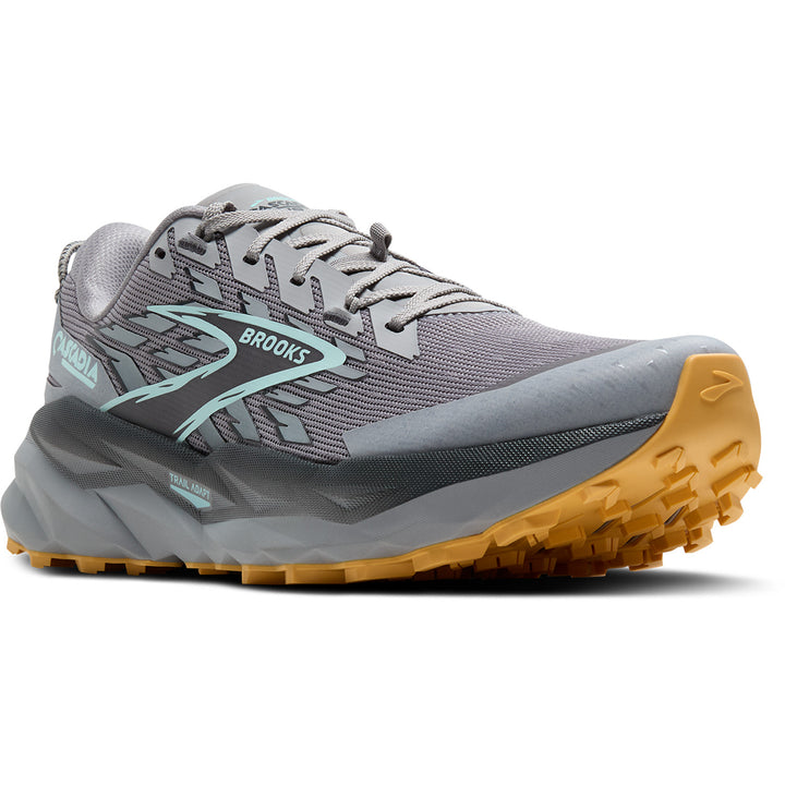 Brooks Cascadia 19 Shoes - Men's Alloy/Ebony/Orange