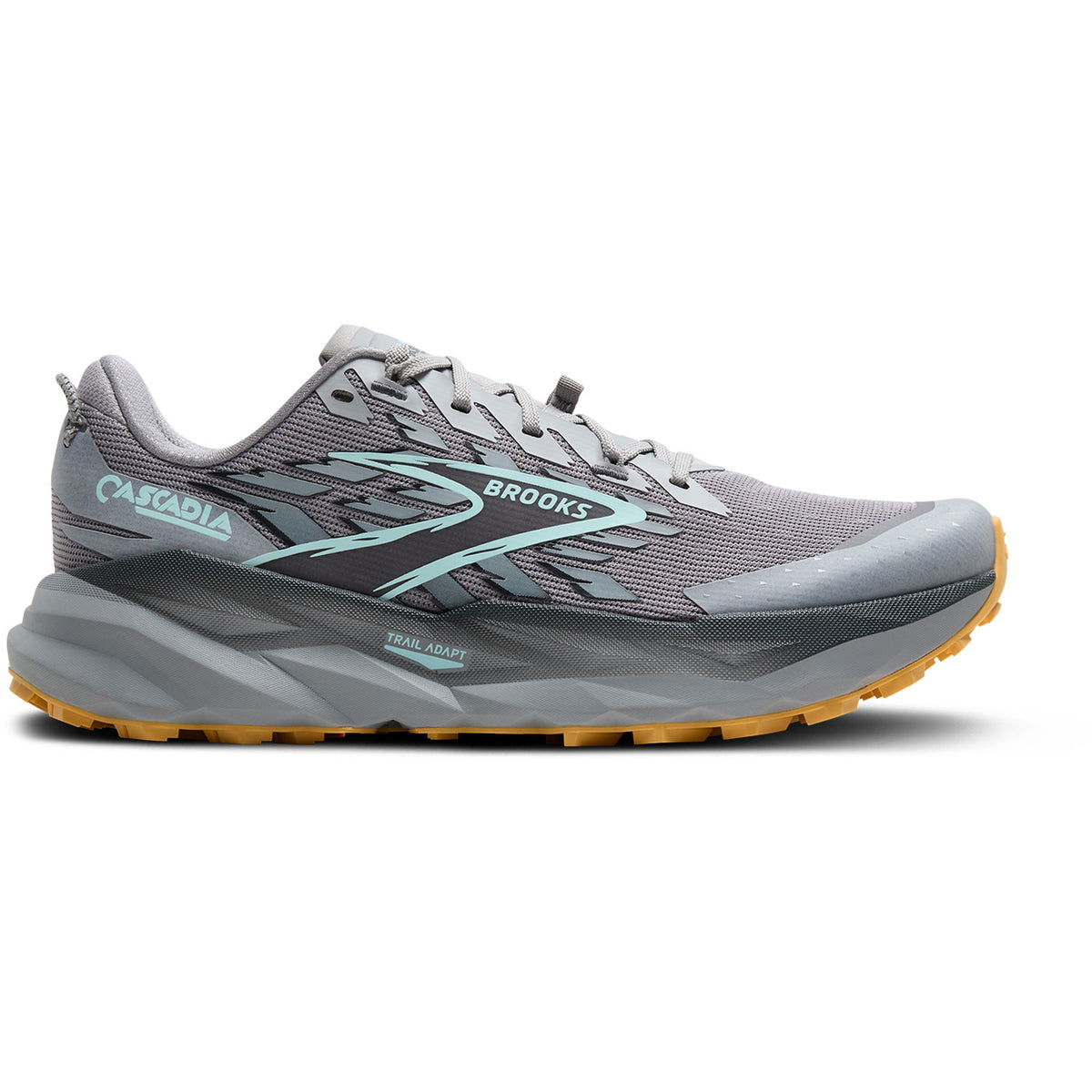 Brooks Cascadia 19 Shoes - Men's Alloy/Ebony/Orange