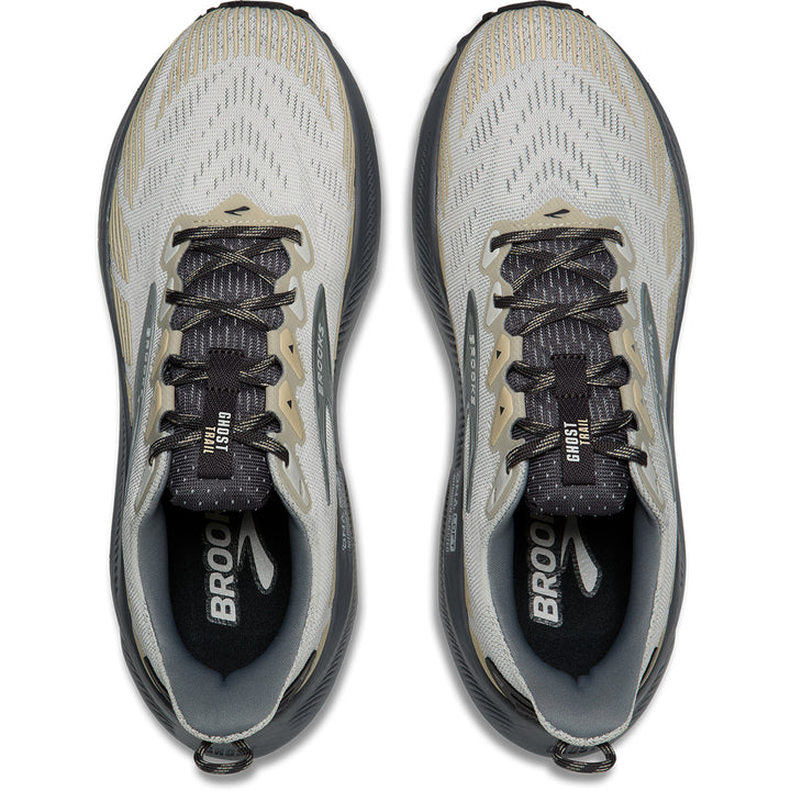 Brooks Ghost Trail Shoes - Men's Gray/Gray/Bleached Sand