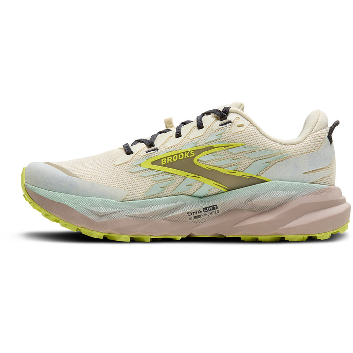 Brooks Cascadia 19 Shoes - Women's Coconut/Misty Blue/Ebony