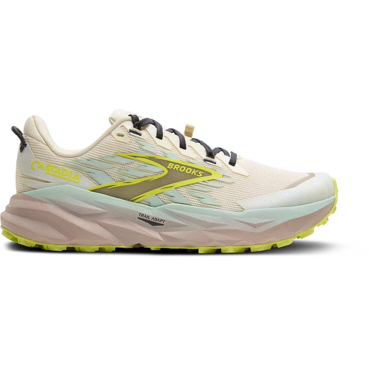 Brooks Cascadia 19 Shoes - Women's Coconut/Misty Blue/Ebony