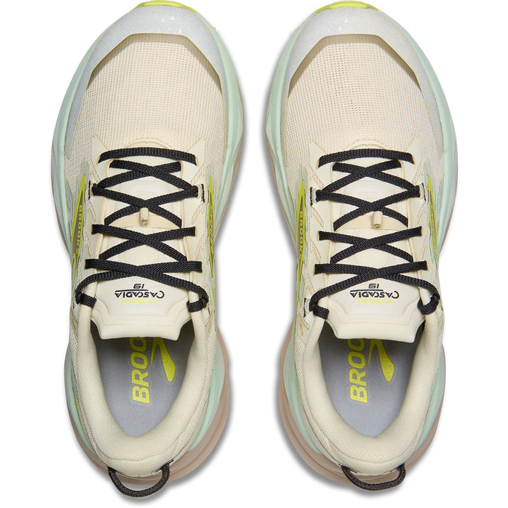 Brooks Cascadia 19 Shoes - Women's Coconut/Misty Blue/Ebony