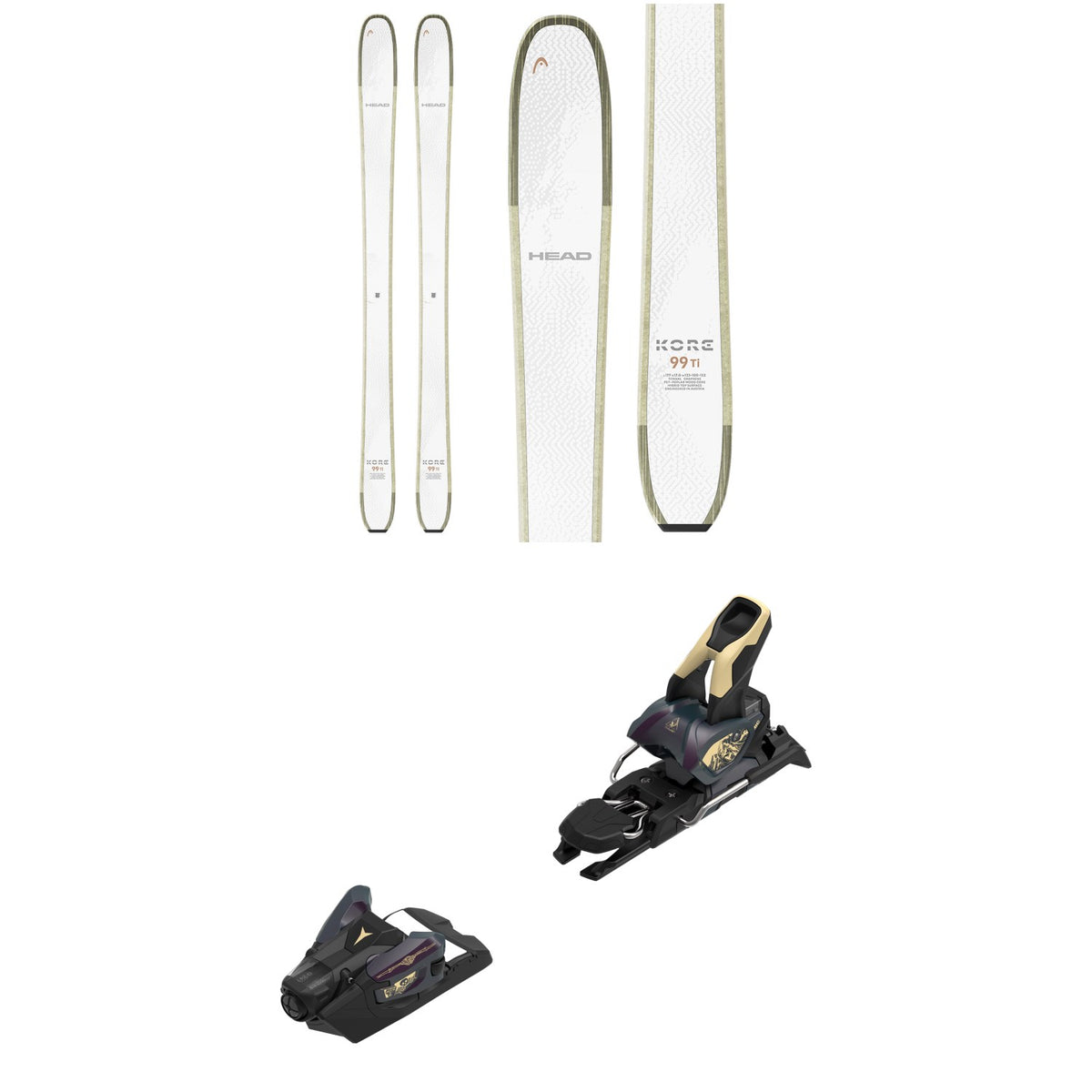 Head Kore 93 Ti W Skis - Women's + Atomic Strive 12 GW Ski Bindings 2026
