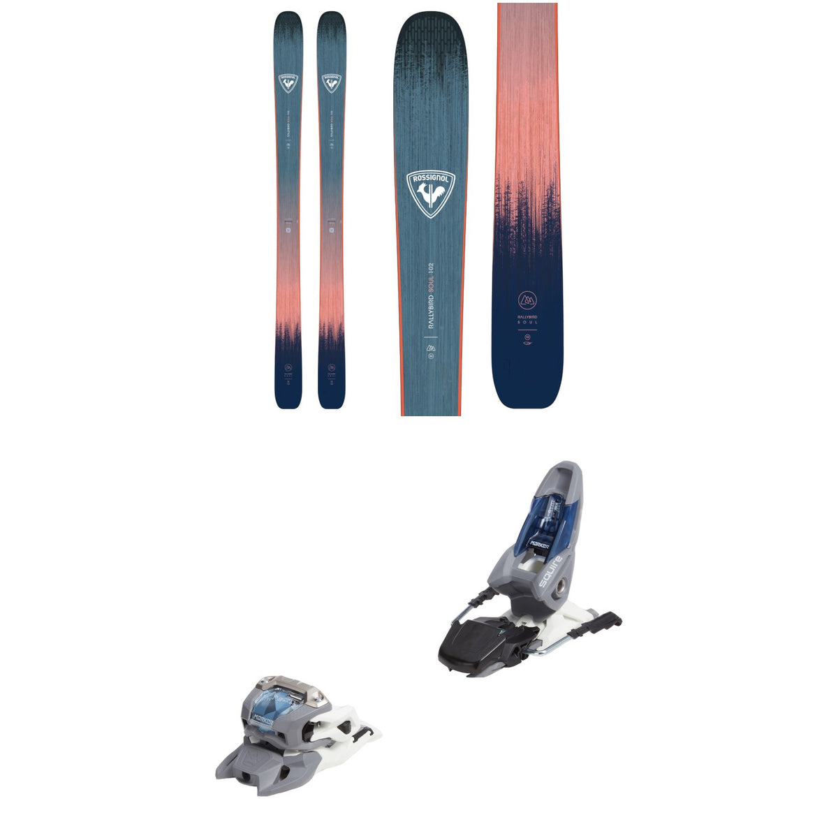 Rossignol Rallybird Soul 102 Skis - Women's + Marker Squire 11 Ski Bindings 2026