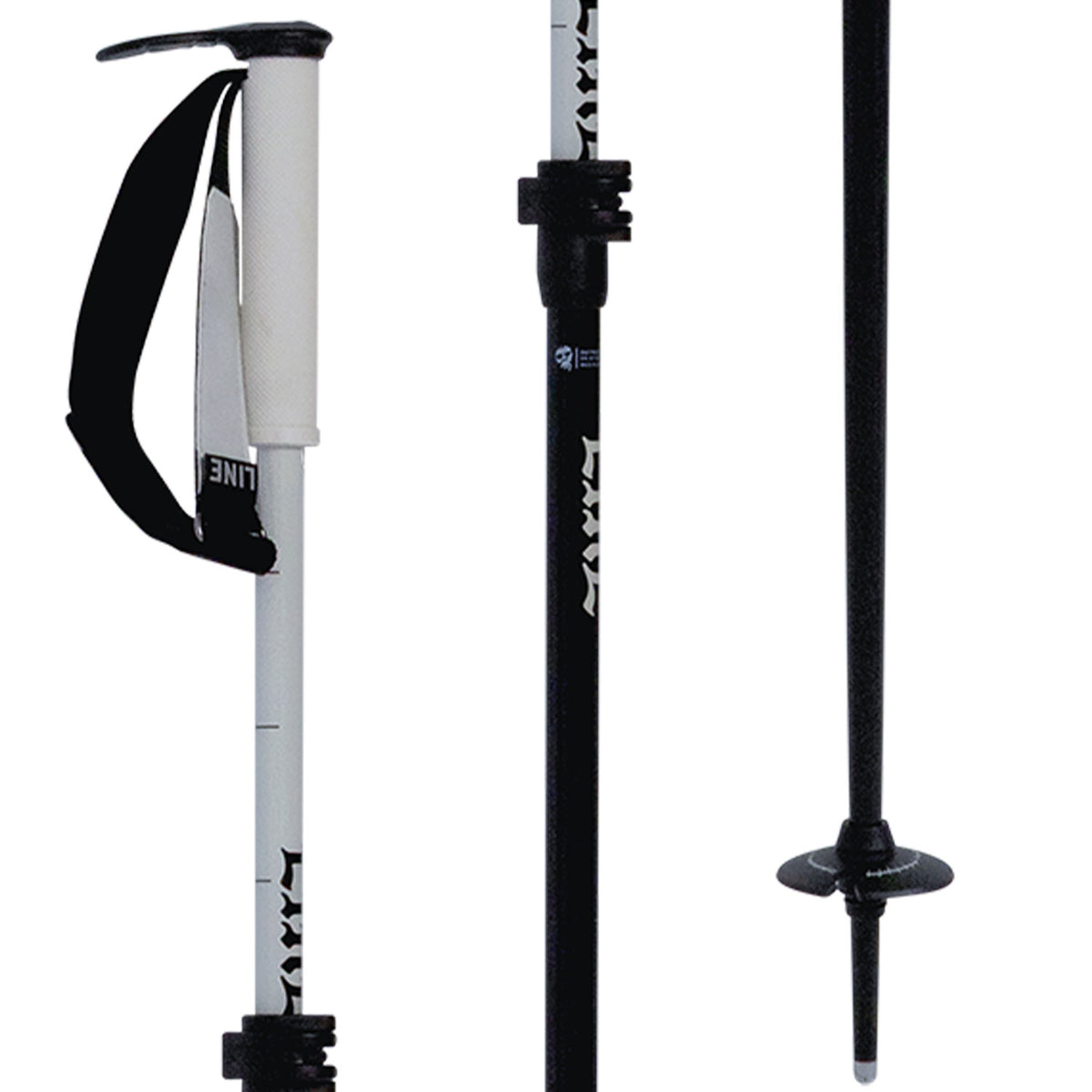 Line Paintbrush Adjustable Ski Poles 2027 Black