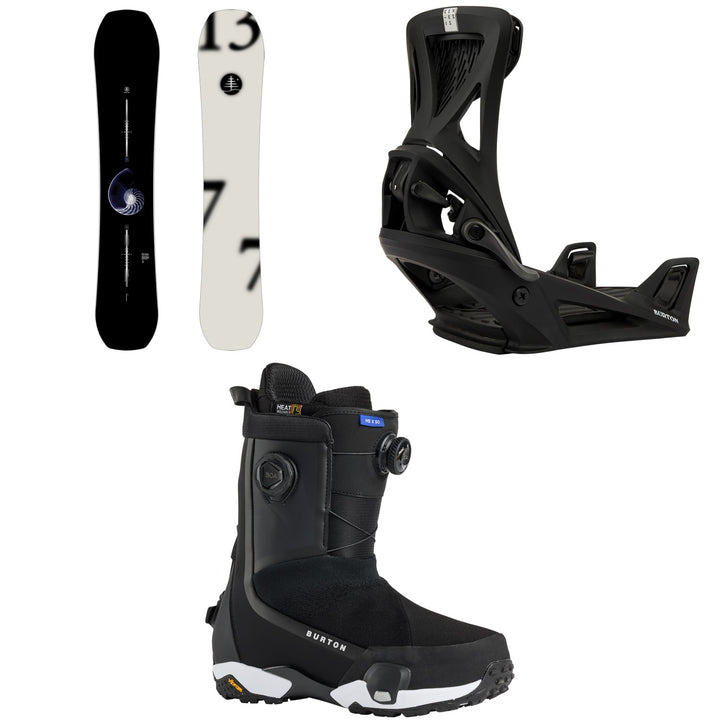 Burton Family Tree Hometown Hero Snowboard + Step On Genesis Snowboard Bindings + Highshot X Step On Snowboard Boots 2026