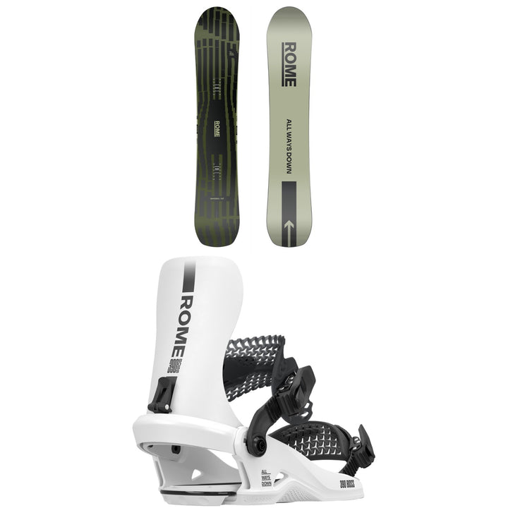 Rome Warden Snowboard + 390 Boss HW Snowboard Bindings 2026
