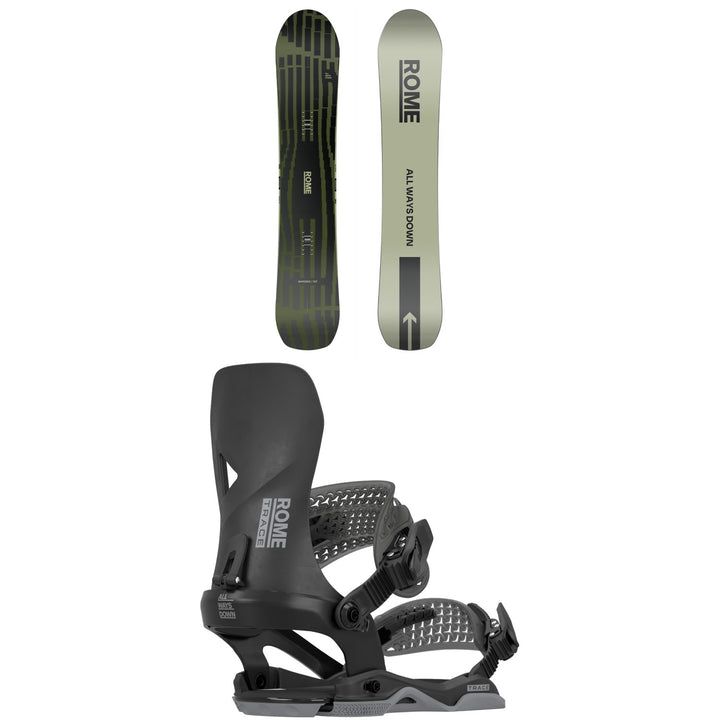 Rome Warden Snowboard + Trace AW Snowboard Bindings 2026