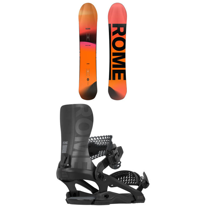 Rome Ravine Snowboard + 390 Boss FW Snowboard Bindings 2026